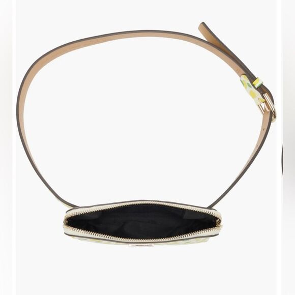 NWT Sz L/XL *Kate Spade* New York Leather Lemon Lime 🍋 🍋🟩 Belt Bag - Picture 4 of 7